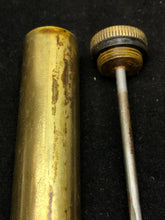 Load image into Gallery viewer, Original WW1 British Army SMLE Enfield Brass Oil Bottle - J.J.B Maker Marked - The Militaria Shop