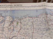 Load image into Gallery viewer, Original WW2 British Army RAF Navy Base Map of Scotland North - The Militaria Shop