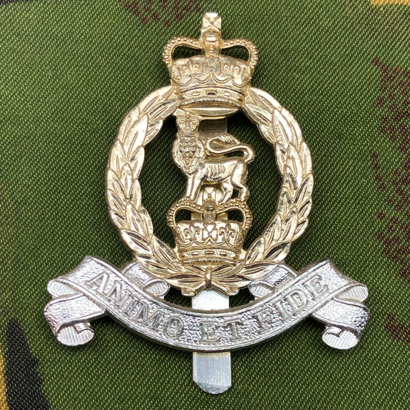 Original British Staybrite Army Cap Badge - Adjutant General's Corps - The Militaria Shop
