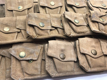 Load image into Gallery viewer, Genuine 37 Pattern Army 3 Pocket Rifle Pouch - WW2 British Army Style - The Militaria Shop