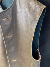 Load image into Gallery viewer, Original WW2 British Army No.2 Camouflaged Leather Jerkin - Size 1 - 1945 Dated - The Militaria Shop