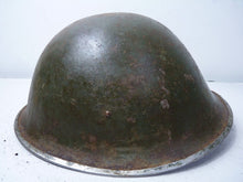 Load image into Gallery viewer, Mk3 Canadian / British Army Original WW2 Turtle Helmet High Rivet - The Militaria Shop
