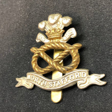 Load image into Gallery viewer, Original WW2 British Army Cap Badge - North Staffordshire Regiment - The Militaria Shop