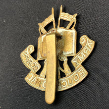 Load image into Gallery viewer, Genuine British Army WW2 Army Education Corps AEC Cap Badge - The Militaria Shop