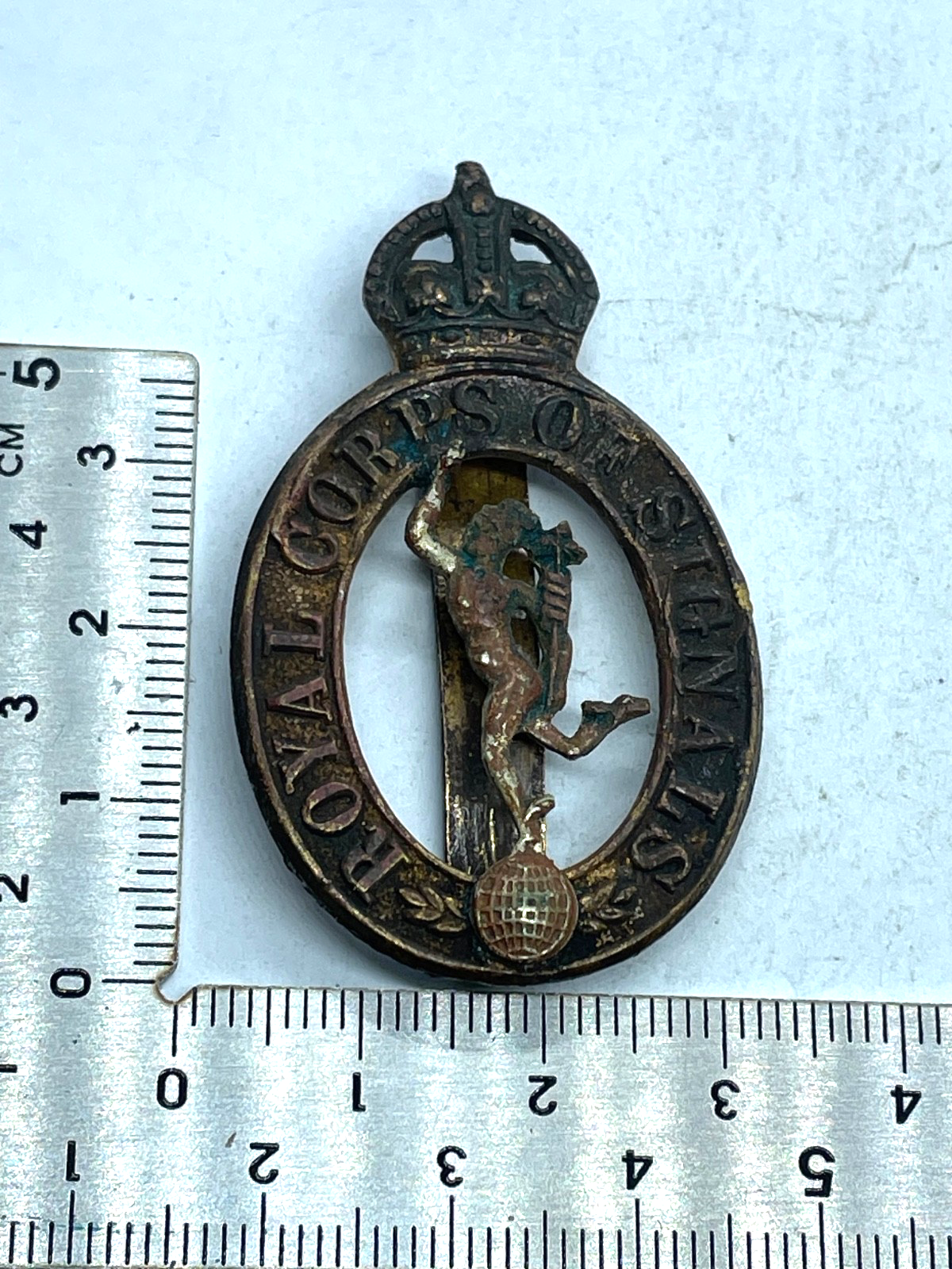Original WW2 British Army Royal Corps of Signals Cap Badge | For Sale ...