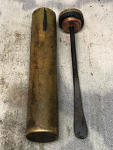 Load image into Gallery viewer, Original WW1 British Army SMLE Enfield Brass Oil Bottle - EFD Marked - The Militaria Shop