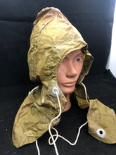 Load image into Gallery viewer, Original WW2 Canadian Army Camouflaged Smock Anti-Gas Hood - The Militaria Shop