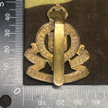 Load image into Gallery viewer, Original WW2 British Army Cap Badge - Royal Army Ordnance Corps RAOC - The Militaria Shop