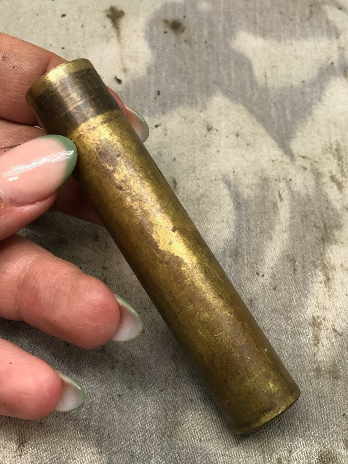 Original WW1 British Army SMLE Enfield Brass Oil Bottle - EFD Marked - The Militaria Shop