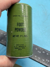 Load image into Gallery viewer, Original US Army Vietnam War Era Unissued Foot Powder - The Militaria Shop