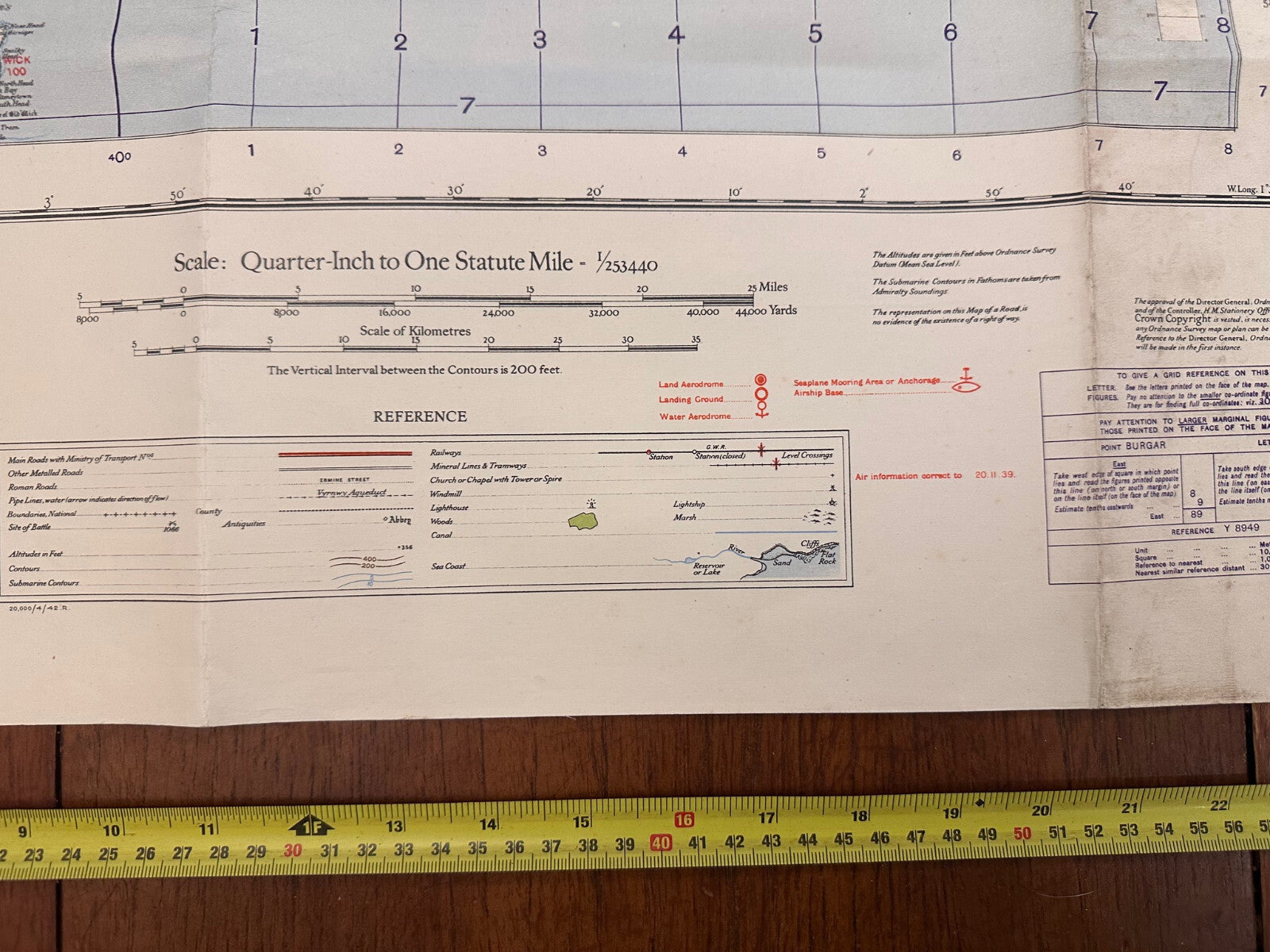 Original WW2 British Army RAF Navy Base Map of Scotland Shetland/Orkney Islands - The Militaria Shop