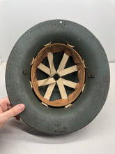 Charger l'image dans la galerie, Original WW2 British Home Front Civillian Zuckerman Helmet & Liner Set - The Militaria Shop
