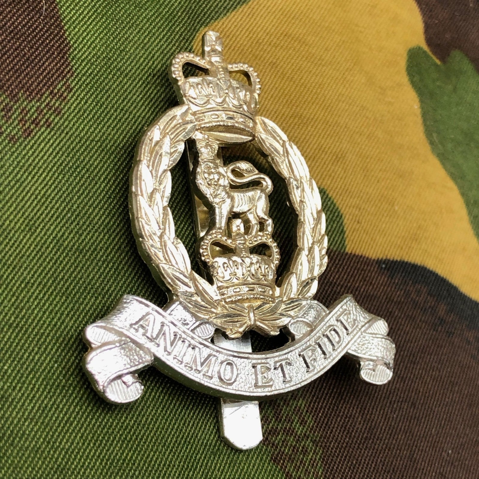 Original British Staybrite Army Cap Badge - Adjutant General's Corps - The Militaria Shop