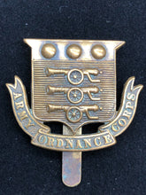 Load image into Gallery viewer, Original WW1 British Army Ordnance Corps Cap Badge - The Militaria Shop
