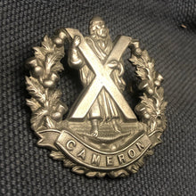 Load image into Gallery viewer, Original WW2 British Army Cap Badge - Cameron Highlanders - The Militaria Shop