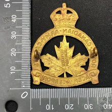 Load image into Gallery viewer, Original British Army WW2 Royal Canadian Army Cadets Cap Badge - The Militaria Shop