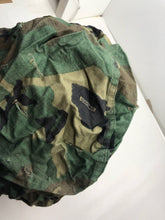 Load image into Gallery viewer, Original US Army Vietnam War Era M1 Camo Helmet Cover - Local Find - Combat Worn - The Militaria Shop