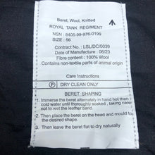 Lade das Bild in den Galerie-Viewer, Genuine British Army Forces Beret - RTR Royal Tank Regiment - Size 56 - The Militaria Shop
