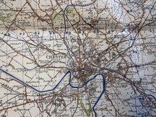 Load image into Gallery viewer, Original WW2 British Army GSGS OS Map of England & Wales - Chester - The Militaria Shop