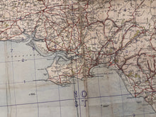 Load image into Gallery viewer, Original WW2 British Army RAF Navy Base Map of South Wales - Swansea & Cardiff - The Militaria Shop