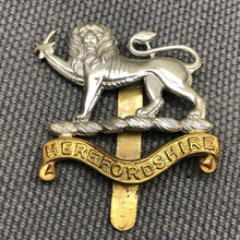 Load image into Gallery viewer, Original WW2 British Army Cap Badge - Herefordshire Light Infantry - The Militaria Shop