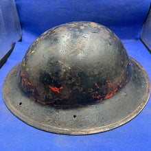Load image into Gallery viewer, Original WW2 British Army Mk2 Brodie Combat Helmet - The Militaria Shop