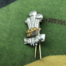 Charger l'image dans la galerie, Original British Army WW2 Collar Badge - Prince of Wales's Leinster Regiment - The Militaria Shop