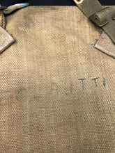 Load image into Gallery viewer, Original WW2 British Army 37 Pattern Large Pack & Strap - Indian Made Bag 1942 - The Militaria Shop