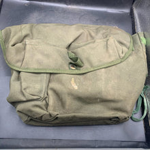 Load image into Gallery viewer, Genuine British Army Surplus OD Green Gas Mask Bag Haversack - The Militaria Shop