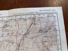 Load image into Gallery viewer, Original WW2 British Army OS Map of Scotland - Loch Ericht & Loch Laggan - The Militaria Shop