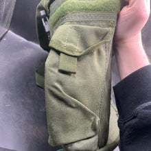 Load image into Gallery viewer, Genuine British Army Surplus OD Green Gas Mask Bag Haversack - The Militaria Shop