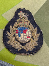 Load image into Gallery viewer, Original British Army Royal Marines Bullion blazer Badge - The Militaria Shop