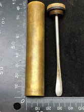 Load image into Gallery viewer, Original WW1 British Army SMLE Enfield Brass Oil Bottle - J.J.B Maker Marked - The Militaria Shop