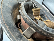 Lade das Bild in den Galerie-Viewer, Original WW2 British Style South African Mk2 Army Combat Helmet & Liner - The Militaria Shop