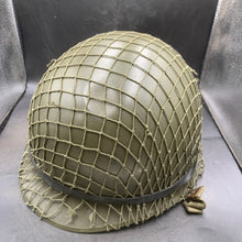 Load image into Gallery viewer, Genuine Dutch Army M53 Euroclone of US M1 Camouflaged Helmet & Liner Set - The Militaria Shop