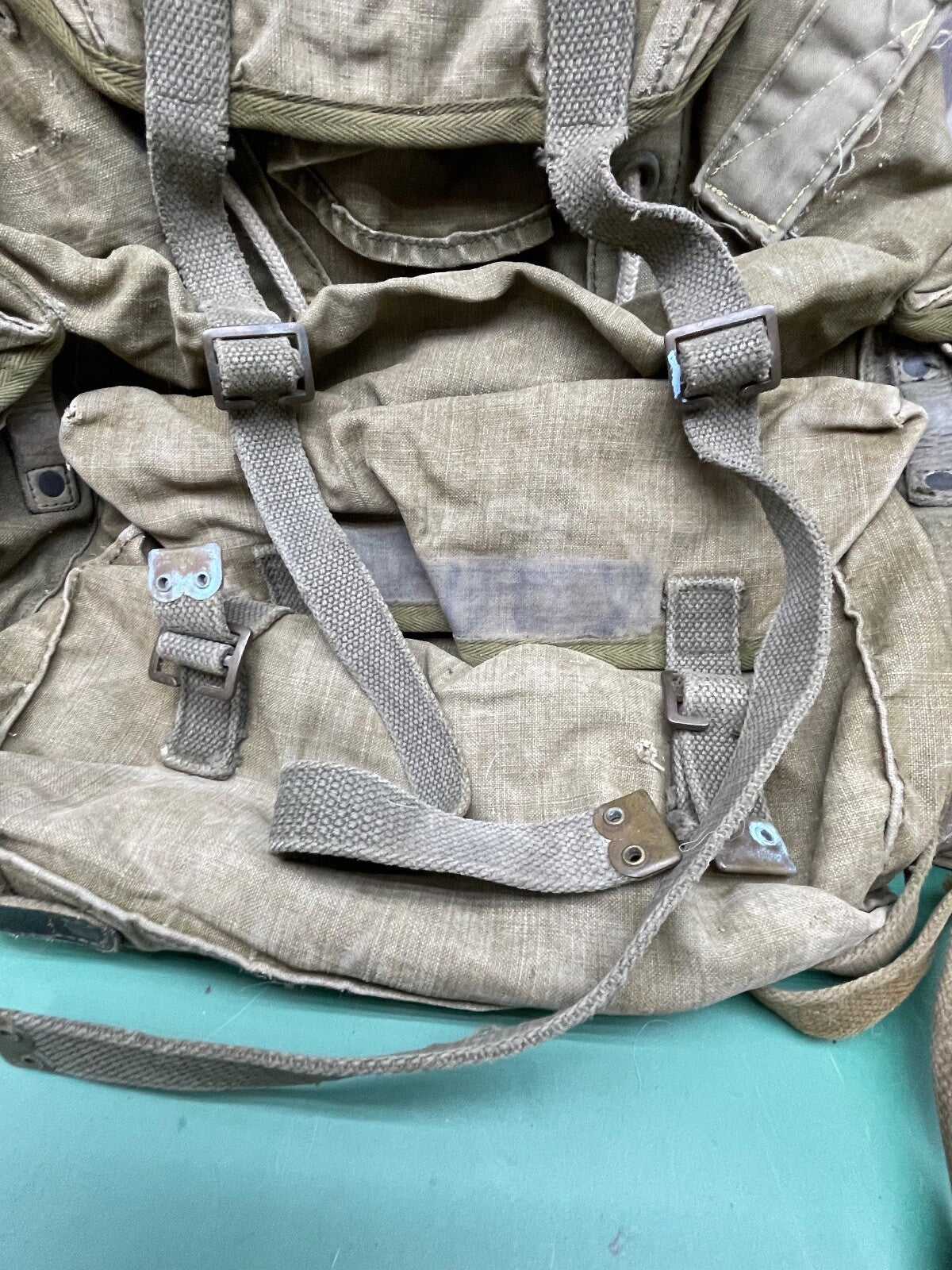 Original British Army 37 Pattern Ruck Sack with Frame - The Militaria Shop