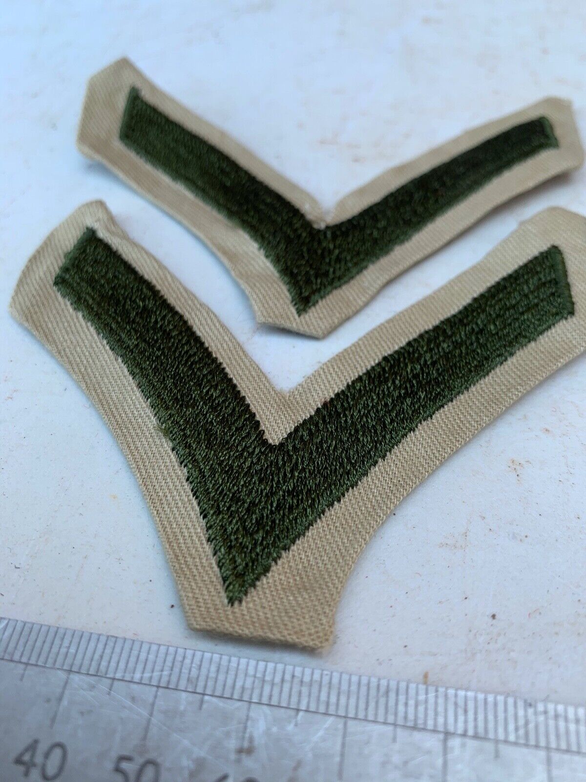 Pair of USMC United States Marine Corps Army Rank Chevrons - Private First Class - The Militaria Shop