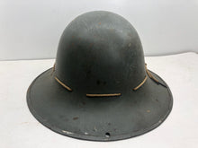 Charger l'image dans la galerie, Original WW2 British Home Front Civillian Zuckerman Helmet & Liner Set - The Militaria Shop