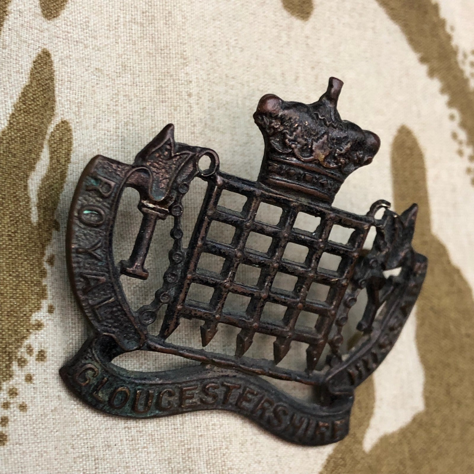 Original WW1 British Army Cap Badge - Royal Gloucestershire Hussars - The Militaria Shop
