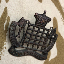 Load image into Gallery viewer, Original WW1 British Army Cap Badge - Royal Gloucestershire Hussars - The Militaria Shop