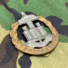 Load image into Gallery viewer, Original British Army Dorsetshire Regiment Cap Badge - The Militaria Shop