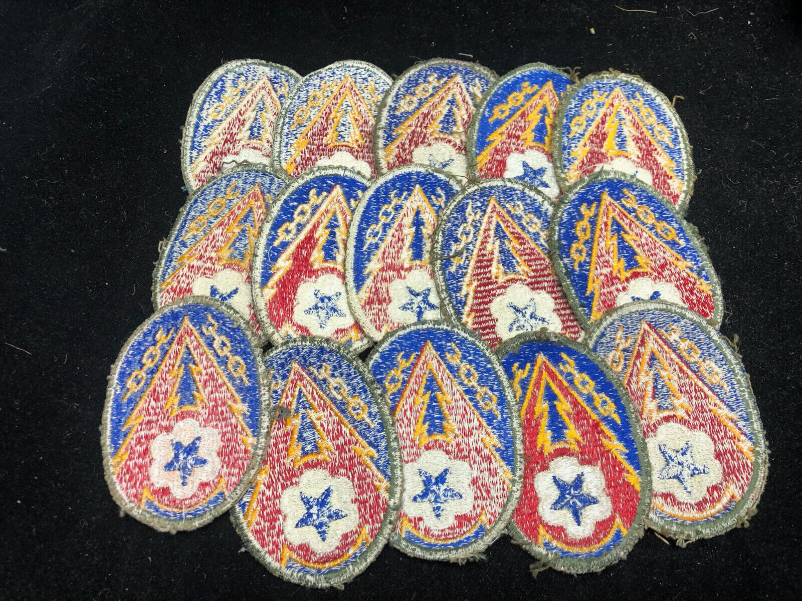 Original WW2 US Army Advanced Communications Zone ETO Cloth Badge Patch - The Militaria Shop