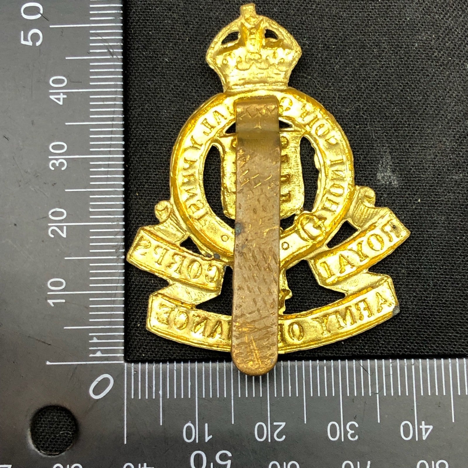 Original British Army Cap Badge - Royal Army Ordnance Corps - The Militaria Shop