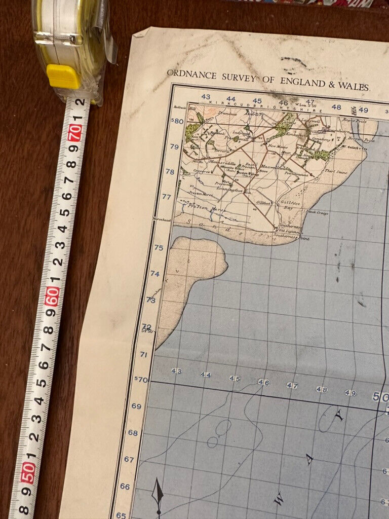 Original WW2 British Army GSGS OS Map of England - Workington & Cockermouth - The Militaria Shop