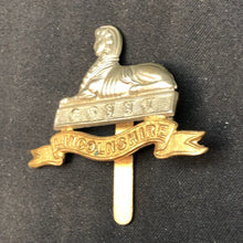 Load image into Gallery viewer, Original WW2 British Army Cap Badge - Royal Lincolnshire Regiment - The Militaria Shop