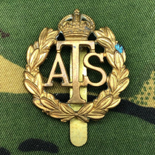 Load image into Gallery viewer, Original WW2 British Cap Badge - Auxiliary Territorial Service - The Militaria Shop