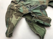Load image into Gallery viewer, Original US Army Vietnam War Era M1 Camo Helmet Cover - Local Find - Combat Worn - The Militaria Shop