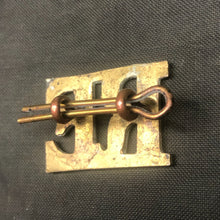 Load image into Gallery viewer, Original WW1 British Army Royal Engineers RE Brass Shoulder Title - The Militaria Shop