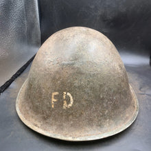 Load image into Gallery viewer, Original WW2 British/Canadian Army Mk3 Turtle Combat Helmet - The Militaria Shop