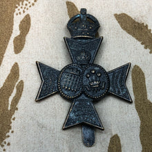 Load image into Gallery viewer, Original WW1 British Army Cap Badge - 16th London Regiment Queen's Westminster - The Militaria Shop